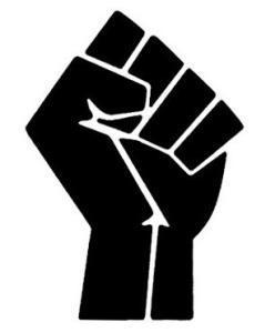 black fist